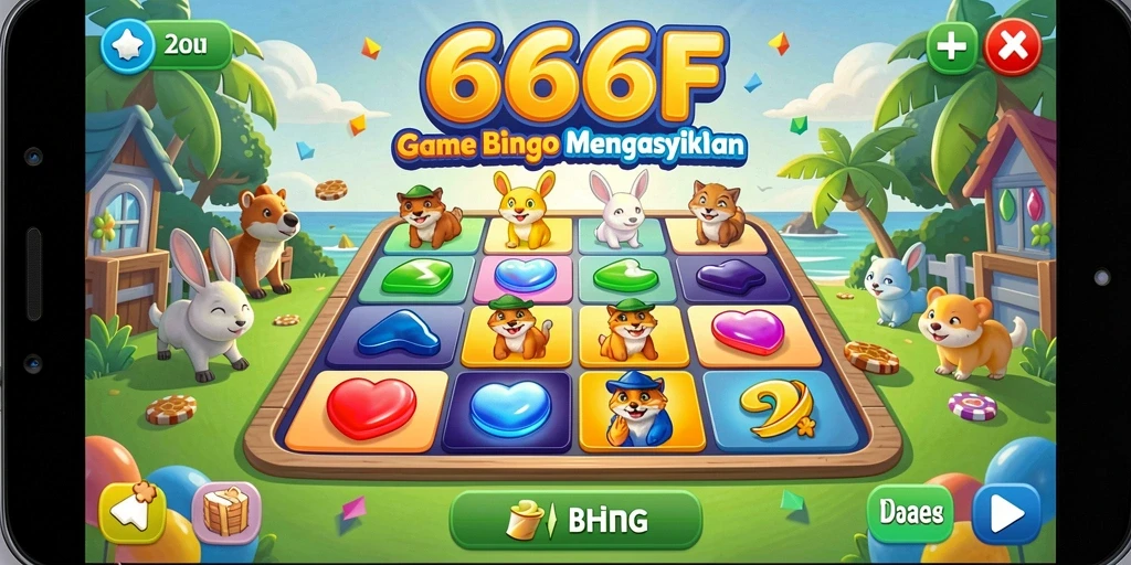 Screenshot gameplay 666F menampilkan suasana Bingo yang mendebarkan.