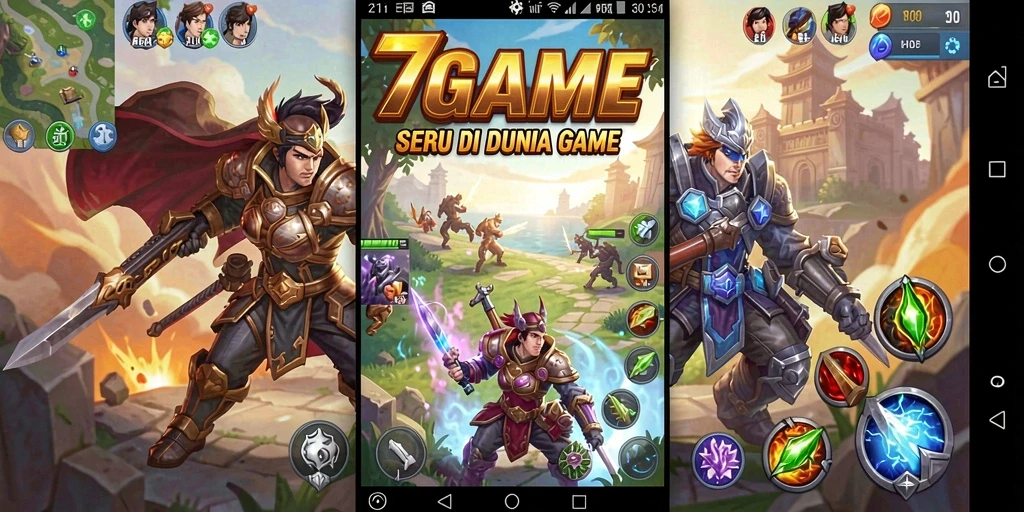 Tampilan grafis menakjubkan dalam pertarungan Fighting 7GAME.