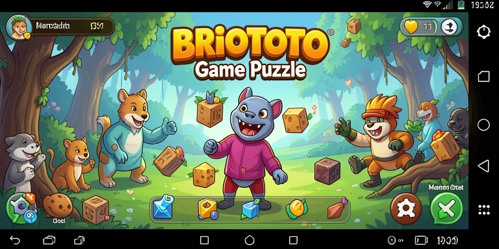 Screenshot dari gameplay BRIOTOTO yang penuh tantangan.