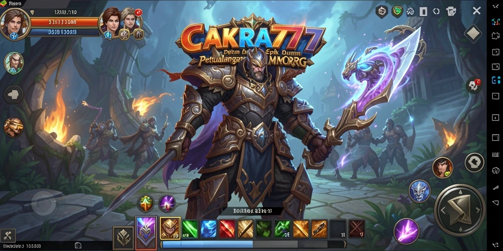 Tampilan gameplay epik dalam dunia CAKRA777.