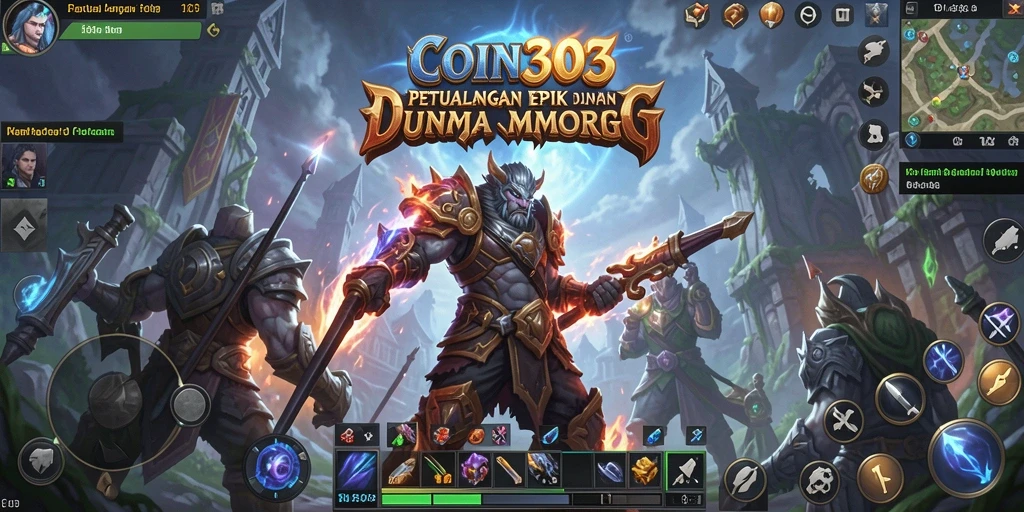Tampilan gameplay COIN303 yang menarik dan seru dalam dunia MMORPG.