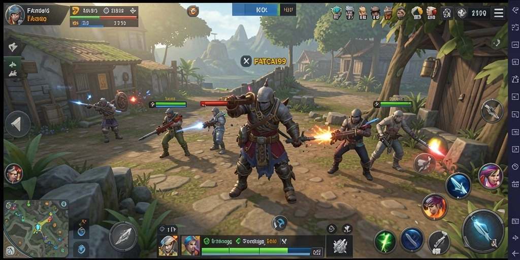 Tampilan menarik gameplay dari FATCAI99, penuh strategi dan aksi.