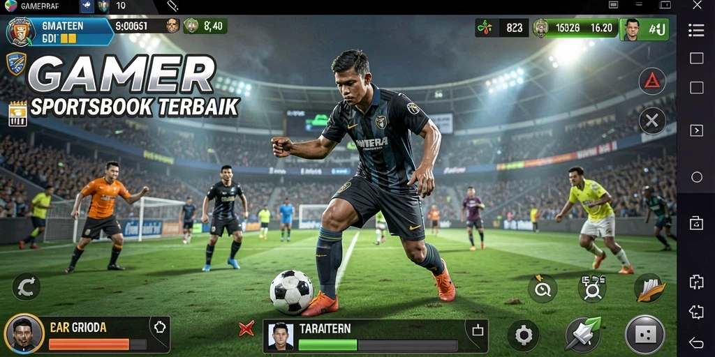 Screenshot menunjukkan fitur taruhan langsung yang menarik di GAMERP.