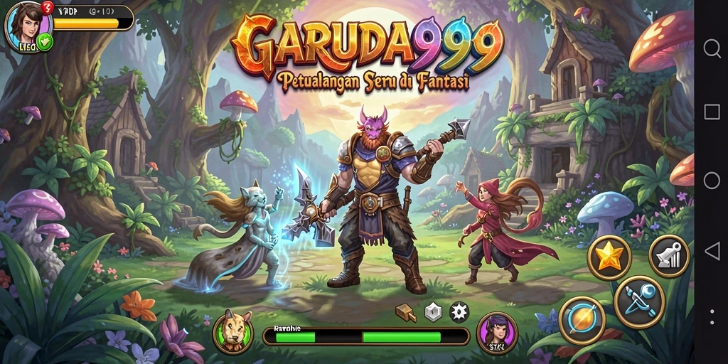Tampilan gameplay petualangan menakjubkan di GARUDA999.