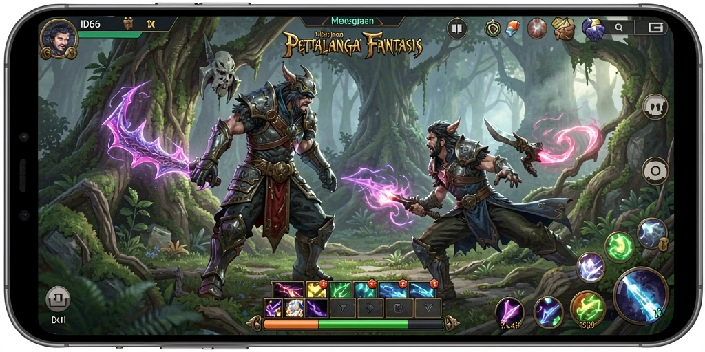 Tampilan gameplay RPG seru dalam ID66 dengan aksi yang mendebarkan.