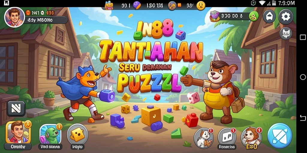 Tampilan gameplay seru dengan tantangan Puzzle menantang.