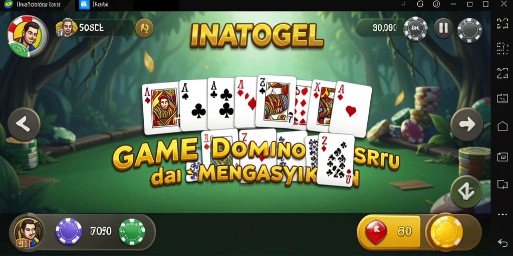 Tampilan seru gameplay Domino INATOGEL