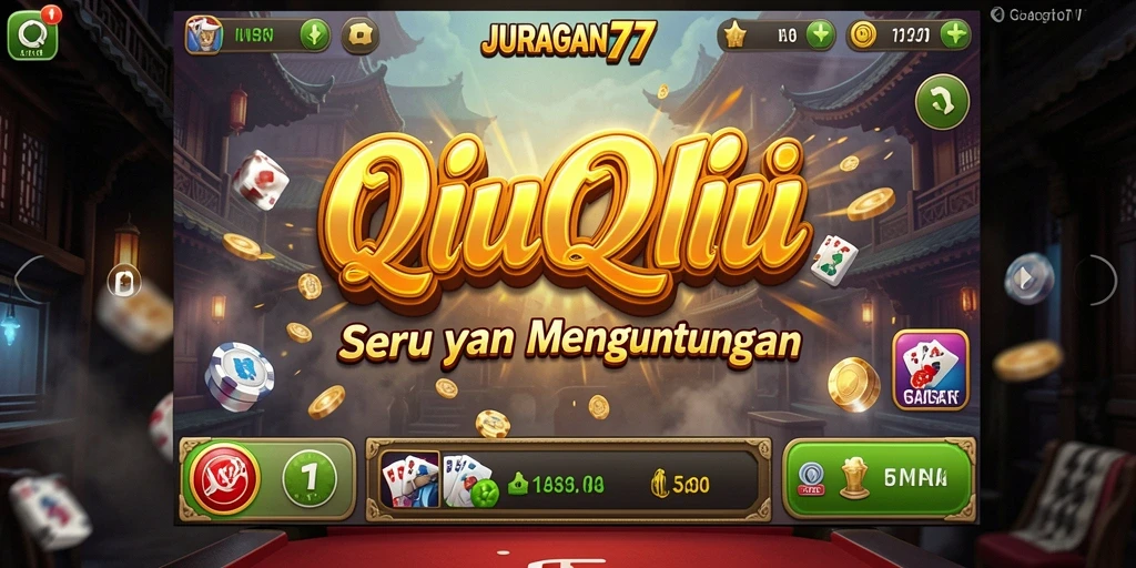Screenshot gameplay QiuQiu yang mendebarkan di JURAGAN77.