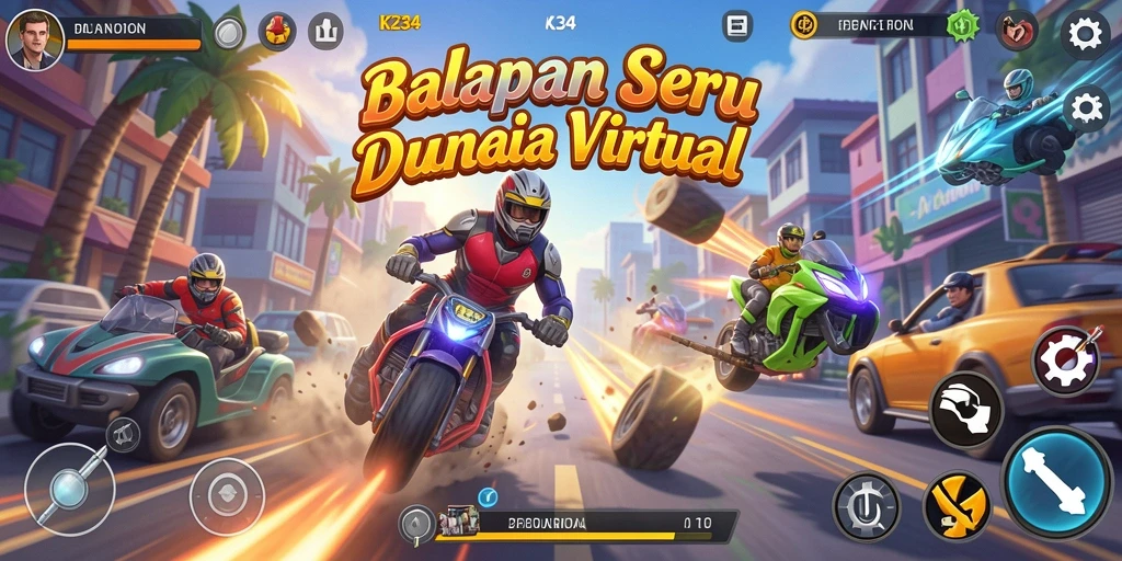 Tampilan gameplay Racing yang mendebarkan di K234.
