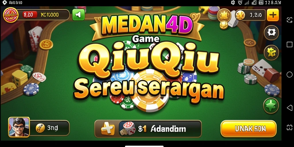 Tampilkan gameplay seru dari permainan QiuQiu MEDAN4D.