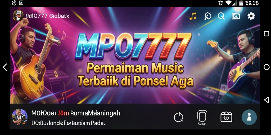 Screenshot gameplay MPO777 menampilkan momen seru saat bermain musik.