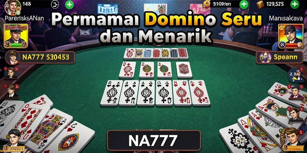 Tangkapan layar gameplay NA777 yang menampilkan keseruan permainan Domino.