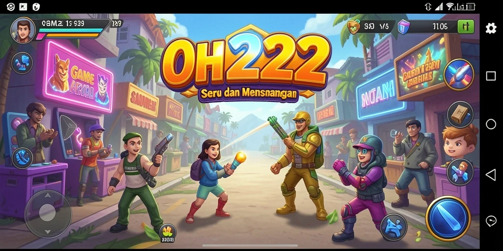 Tampilan gameplay menarik dari OH222 saat pemain menghadapi tantangan Arcade.
