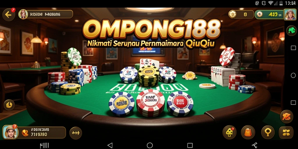 Screenshot OMPONG188 menampilkan keseruan permainan QiuQiu.