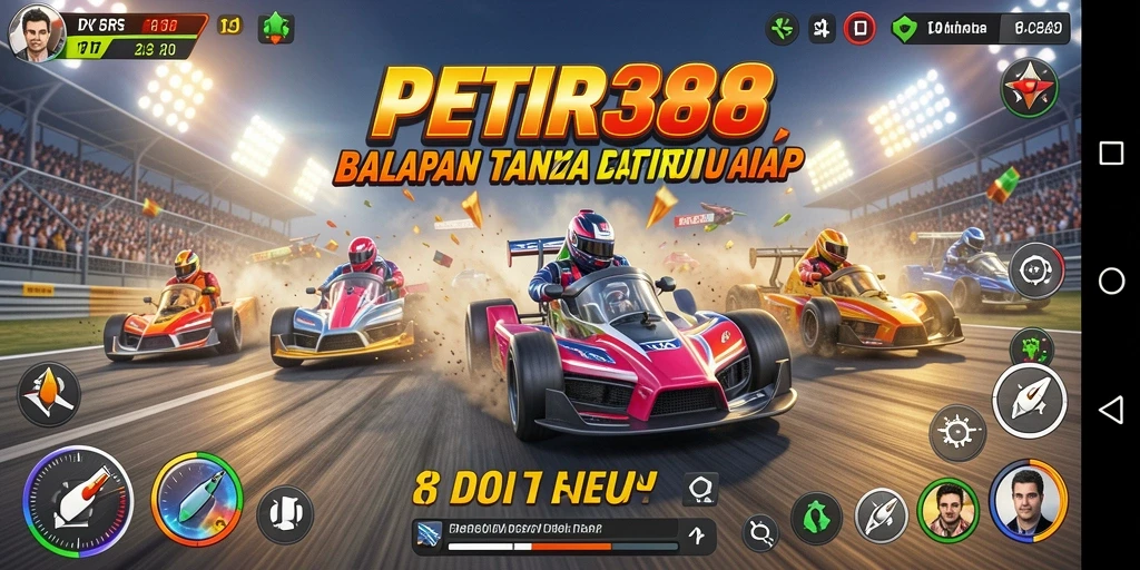 Gameplay seru balapan di PETIR388 dengan grafik yang menawan.