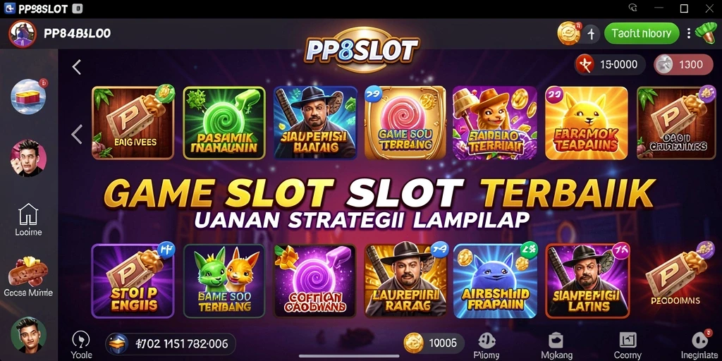 Tampilan gameplay seru dalam PP8SLOT dengan berbagai slot menarik.