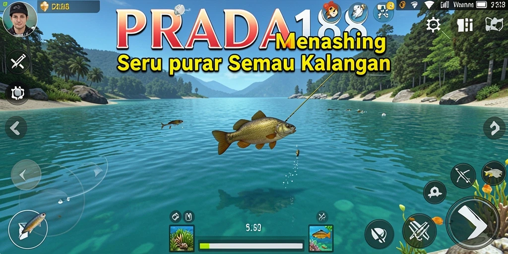 Tampilan gameplay PRADA188 yang menangkap aksi memancing secara mendalam.