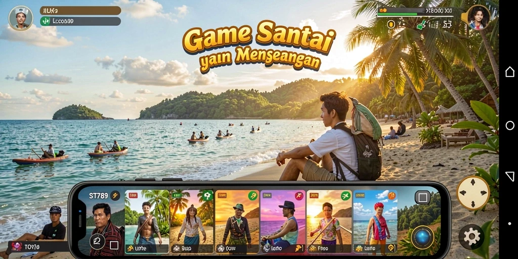 Screenshot ST789 yang menunjukkan gameplay santai dan seru.