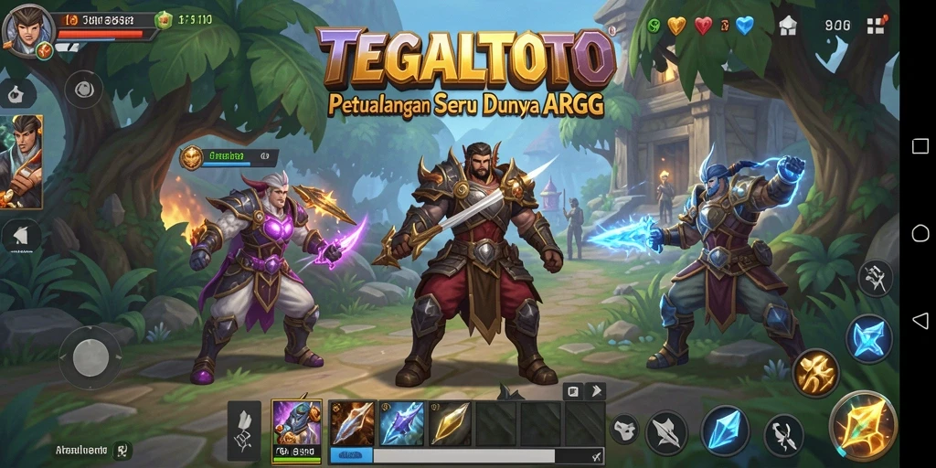 Screenshot utama TEGALTOTO menampilkan aksi seru dalam petualangan ARPG.