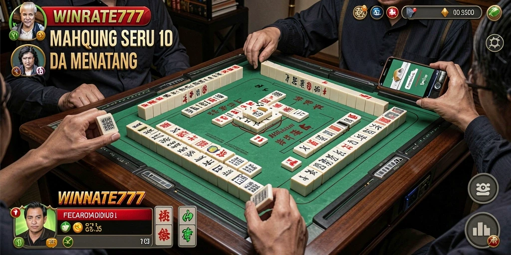 Tampilan gameplay Mahjong yang menarik dan interaktif.